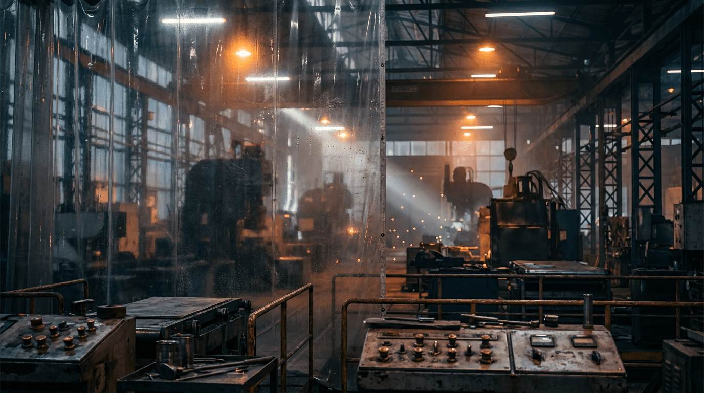 Industrielle Fertigungsanlage mit moderner Maschinenausstattung